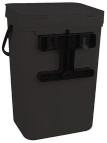 Coș de gunoi negru din plastic 10 l – Orion