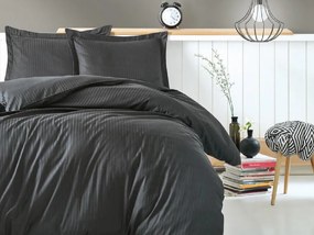 Lenjerie Elegant Stripe Antracit (Satin Deluxe)