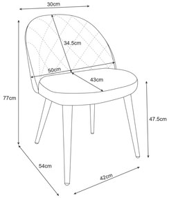 Scaun de sufragerie Senuri (roz). 1069500