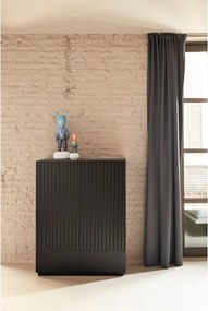 Comodă Teulat Doric, lățime 92 cm, negru