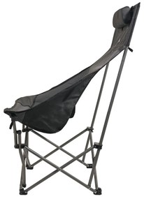 Cattara 13467 Scaun pliant de camping Merit Foldi, negru