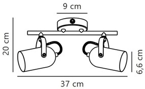 Spot Nordlux LOTUS 2xE14/40W/230V