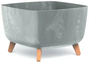 Ghiveci GRACIA SQUARE BETON EFFECT 39 cm , gri