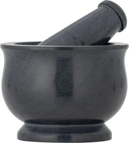 Mojar cu pistil din piatră de săpun gri, 10×7,5 cm, „Aprilla"