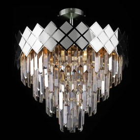 Lustră pe tijă CARISMA 9xE14/40W/230V crom mat