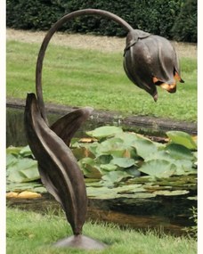 Lampa iluminat exterior din fier forjat design lalea AL 6533