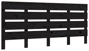 821376 vidaXL Tăblie de pat, negru, 135x3x80 cm, lemn masiv de pin