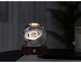 Decorațiune luminoasă maro închis cu USB Amber – Gingko