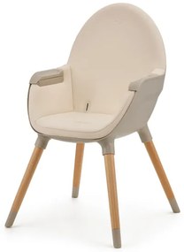 Scaun de masă pentru copii KINDERKRAFT 2v1 FINI2 fag/bej