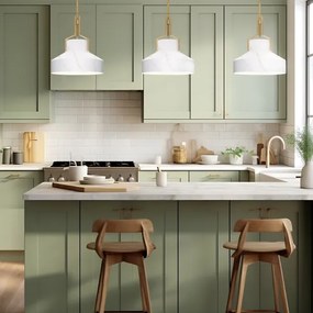 Quoizel QZ-BRECKEN-2P-AB-ABG - Lustru BRECKEN, 2xE27/60W/230V, auriu cu decor de marmură