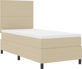 vidaXL Pat cu arc LED cu headboard Gri deschis și alb. 80 x 200 cm