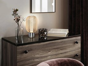 Veioza LED design modern Micron crom/auriu