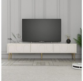 Masă TV/Dulap Bipemu 3 (crem + auriu) . 1095681