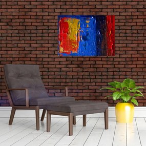 Tablou pe sticlă cu culorile pentru artiști (70x50 cm)