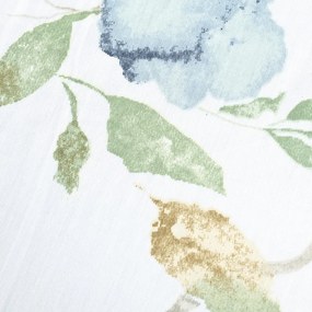 Lenjerie de pat Matex Satin Pajiște cu florialbastre , 140 x 200 cm, 70 x 90 cm