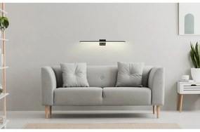 Aplica LED design modern Jaime negru, opal