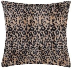 Perna animal print Leopard Jangal Fauve 45x45 cm