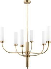 Candelabru modern realizat manual din alama Mussa 6L