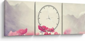 Tablou - Maci (cu ceas) (90x30 cm)