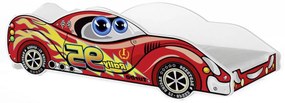Supermobel Pat pentru copii AUTO Cars + saltea + somieră GRATIS, 90x180, MODEL 01