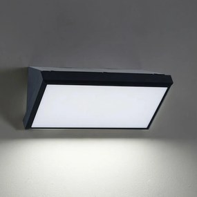 Brilagi - Aplică de perete LED RGBW TRIANGLE pentru exterior 1xE27/15W/230V neagră IP65