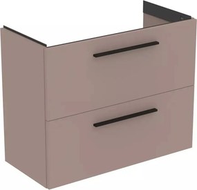 Dulap baza suspendat Ideal Standard i.life S 2 sertare gri - bej 80 cm