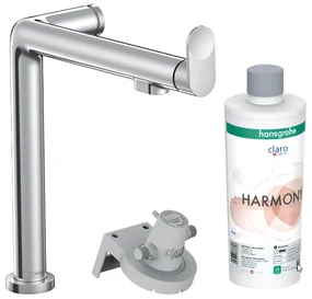 Baterie chiuveta bucatarie crom lucios cu filtru de apa Hansgrohe Aqittura M91 76802000 Crom lucios