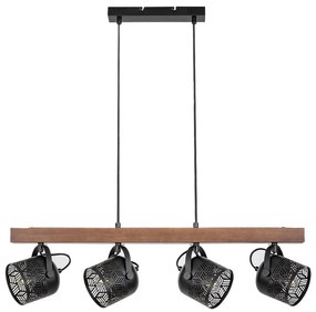 Lustra cu 4 spoturi directionabile design industrial Rotem