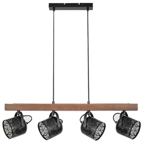 Lustra cu 4 spoturi directionabile design industrial Rotem