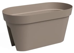 Jardinieră pentru balustradă din plastic reciclat de agățat / de perete 60 cm Capri – Artevasi