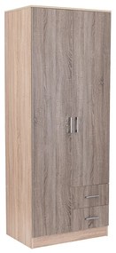 Dulap Miami 80x205 cm stejar York-stejar Sonoma