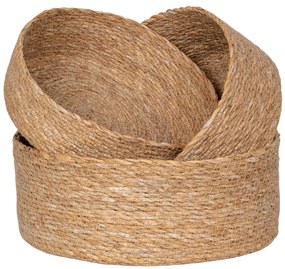 Coșuri Batam, iarbă de mare, naturale, 3pcs