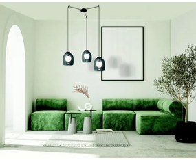 Lustră pe cablu 3xG9/5W/230V negru Zambelis 22145