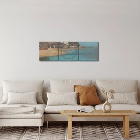 Tablou - Odilon Redon, Village by the Sea in Brittany, reproducere (cu ceas) (90x30 cm)
