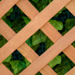 Outsunny Jardinieră cu spalier, bac de flori ridicat, pentru plante cățărătoare, legume, flori, din lemn masiv, interior și exterior, curte, grădină, balcon, 70 x 28 x 117 cm, maro | Aosom Romania