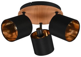 Spot negru/în culoare naturală ø 12 cm Tommy – Reality