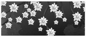 Tablou - Flori pe ramuri (120x50 cm)