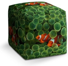 Taburet Cube pește clovn, verde