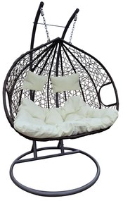 Scaun agatat, maro/crem DALVEA 2 NEW