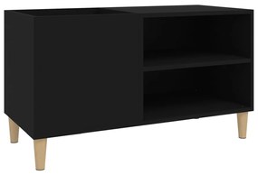 831942 vidaXL Dulap pentru discuri, negru, 84,5x38x48 cm, lemn prelucrat