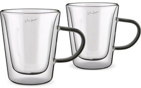 Lamart LT9120 Set de 2 pahare Tea Vaso, 300 ml,negru
