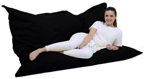 Fotoliu puf pentru grădină Giant Cushion 140x180 - Black