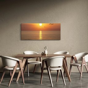 Tablou - Apus de soare peste ocean (120x50 cm)