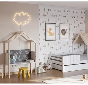 Birou de copii din lemn de pin 40x100 cm Roxana – Marckeric