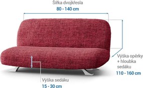 Gaico Huse bielastice VITTORIA bordo 2fotoliu cu manere de lemn (l. 80 -140 cm)