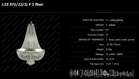 Lustra Imperial cristal Bohemia diametru 50cm