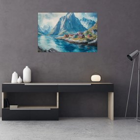 Tablou - Sat norvegian (90x60 cm)