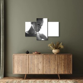 Tablou - Portretul femeii, alb- negru (90x60 cm)