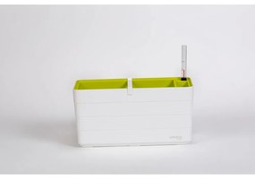 Ghiveci cu sistem auto-udare alb, lungime 40 cm Berberis - Plastia