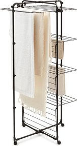 Uscător de rufe negru mat 30 m HangOn Tower – Brabantia